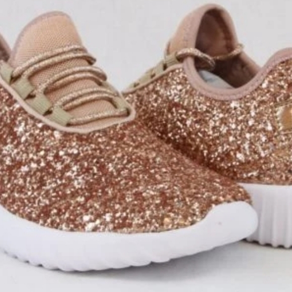 SOLD!!! Rose Gold Glitter Bomb Tennis Shoes - Picture 6 of 8